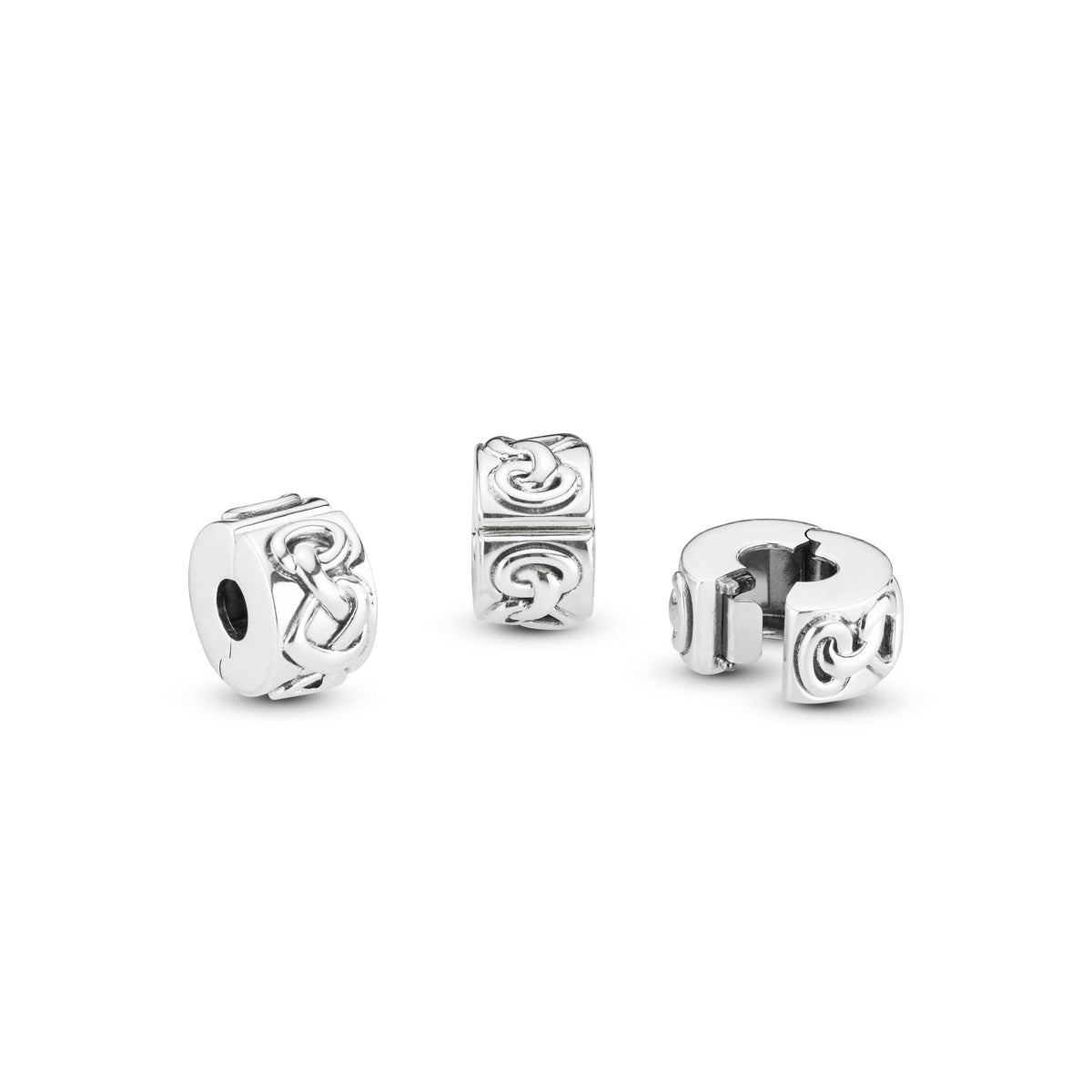 Knotted Hearts Clip Charm