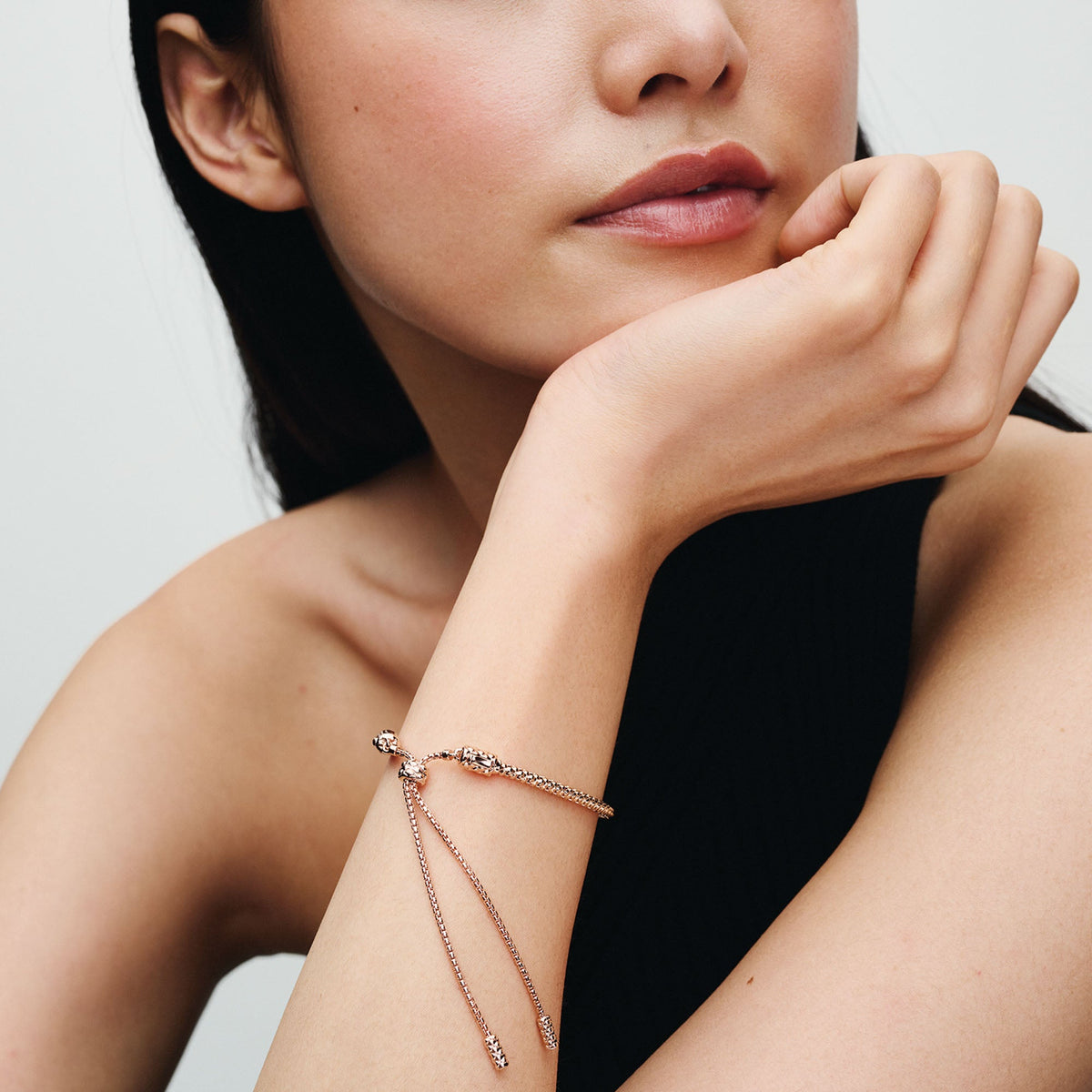 Studded Chain Slider Bracelet
