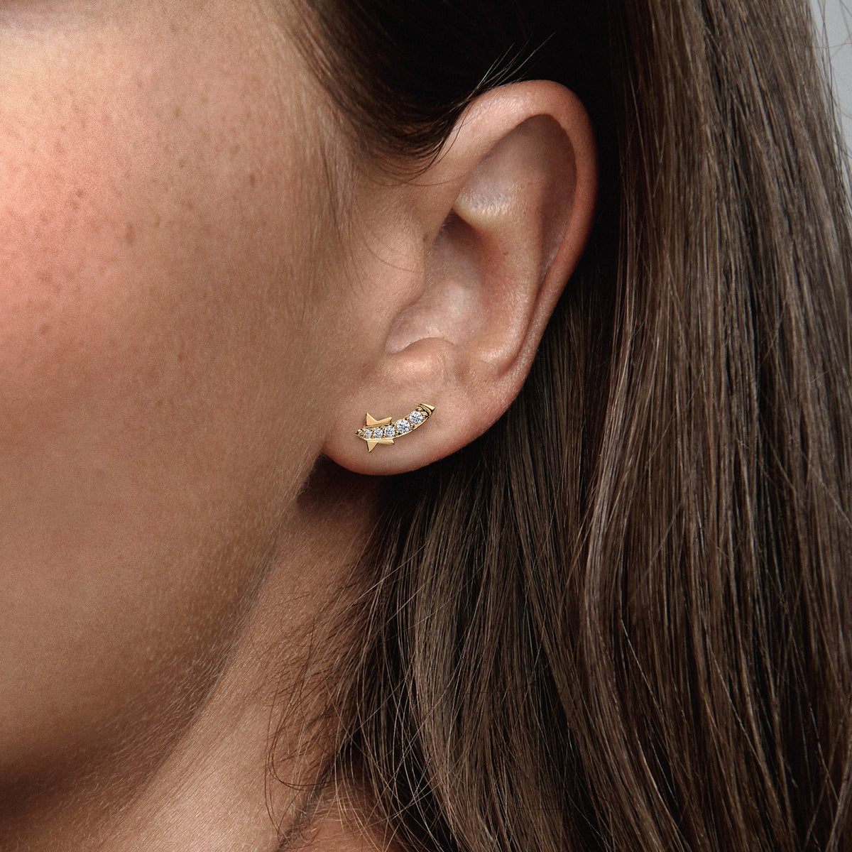 Shooting Star Pavé Stud Earrings