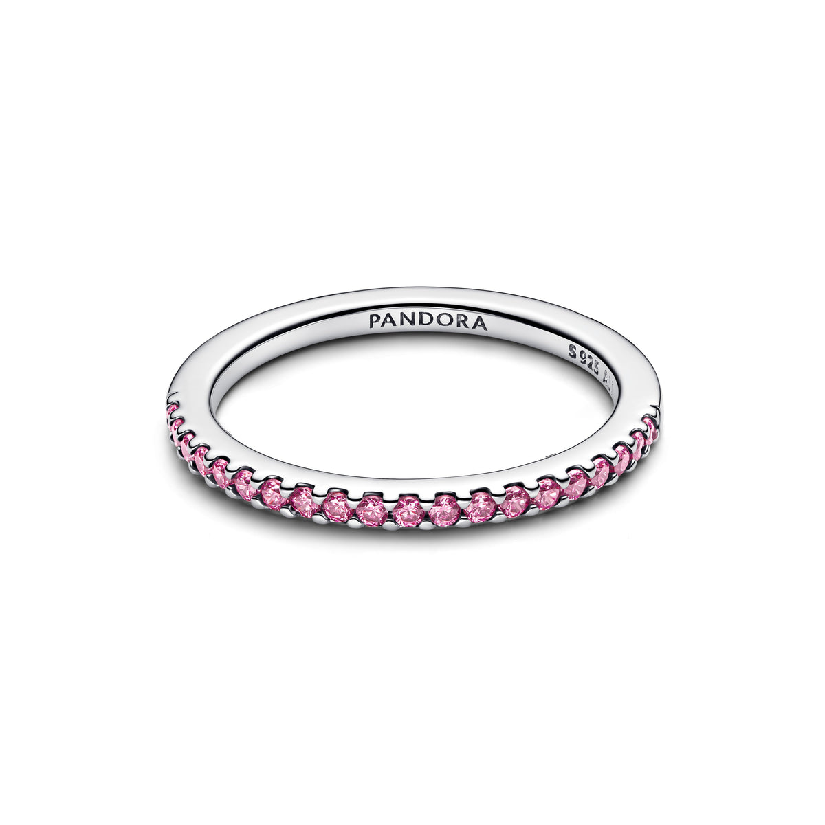Sparkling Pink Band Ring