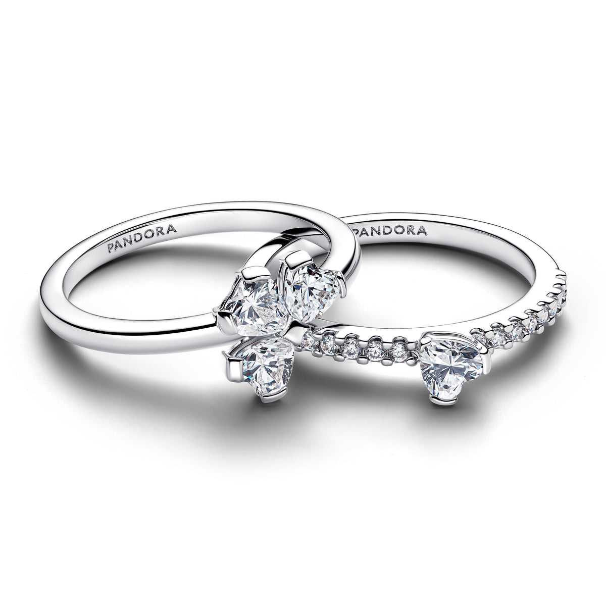 Sparkling Lucky Clover Splittable Ring