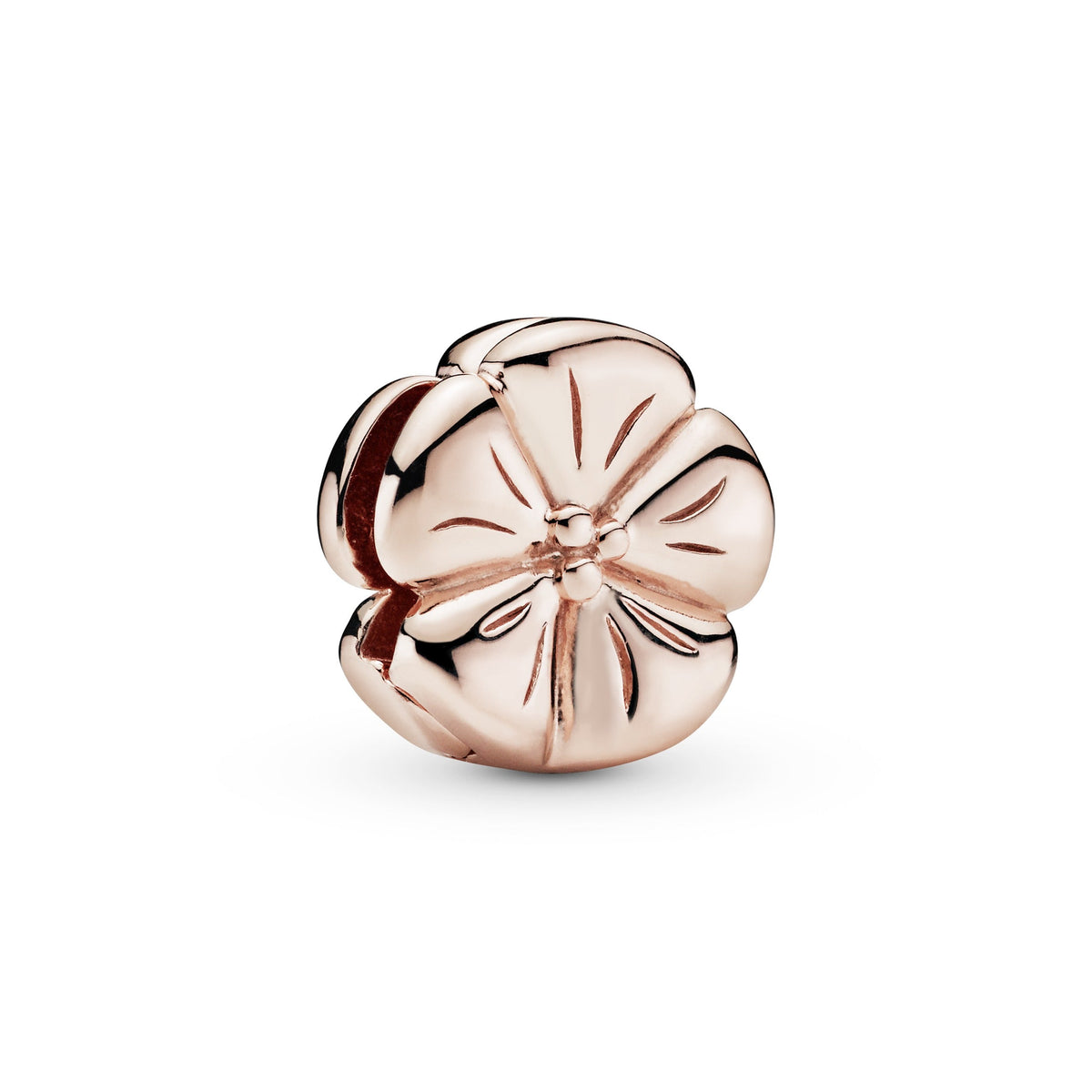 Polished Flower Clip Charm